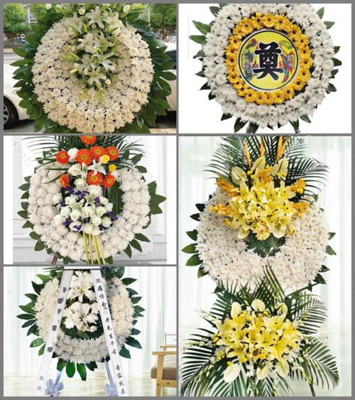 河南南阳社旗县朱集镇殷河村花圈速递